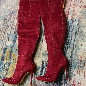 High heel over the knee boots